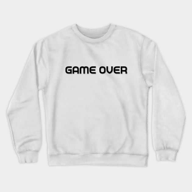 Game Over - Design 2 Crewneck Sweatshirt by 7-Bit Gaming